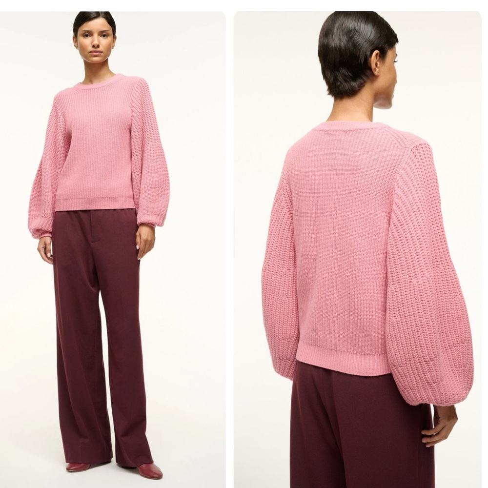 STAUD Aura Sweater Damask Pink